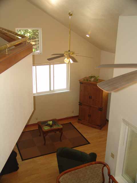 View of Living Room from recreation loft